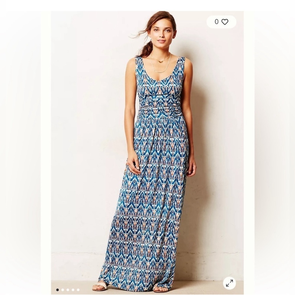 Anthropologie Vanessa Virginia Tidal Maxi Dress Size Small